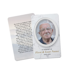 Elegant Frame Prayer Card